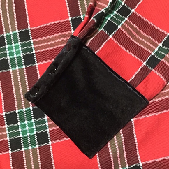 Preston & York Red Plaid Mini Dress - Picture 7 of 12